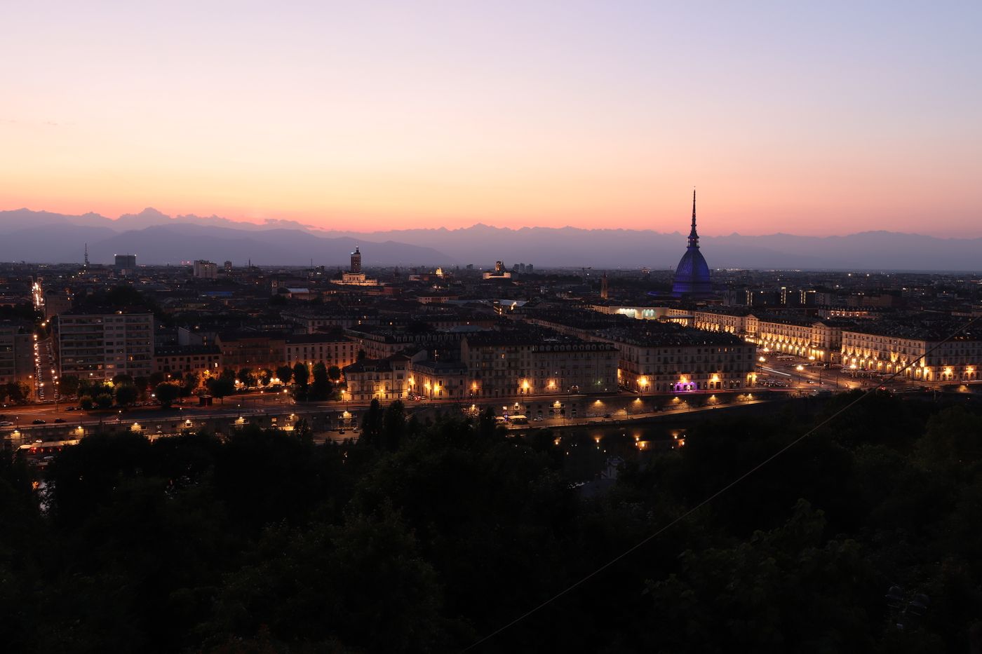 Mole Antonelliana e skyline di Torino